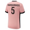 Conjunto (Camiseta+Pantalón Corto) Paris Saint-Germain Marquinhos 5 Tercera Equipación 2024-25 - Niño